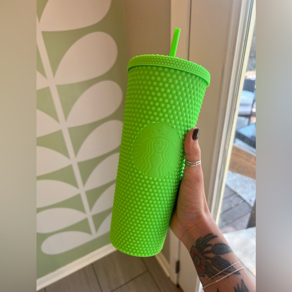 Neon Green Venti Starbucks Cup